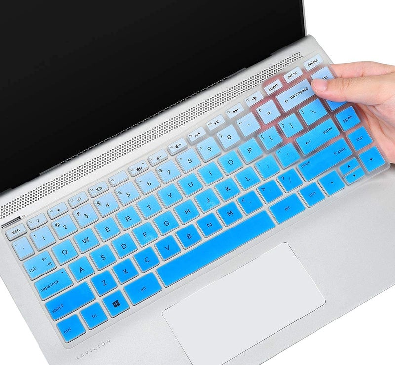 CaseBuy Keyboard Cover for HP 14 Laptop 14-dq0040nr/HP 14-dq/dh/dk 14-fq 14-cd/ce/cf 14-dq5009nr 14-dq6011dx 14-dq0760dx 14-dq0762dx 14-dq0703dx 14-dq0052dx dq5043cl dq0070nr dq0055dx - Image 1